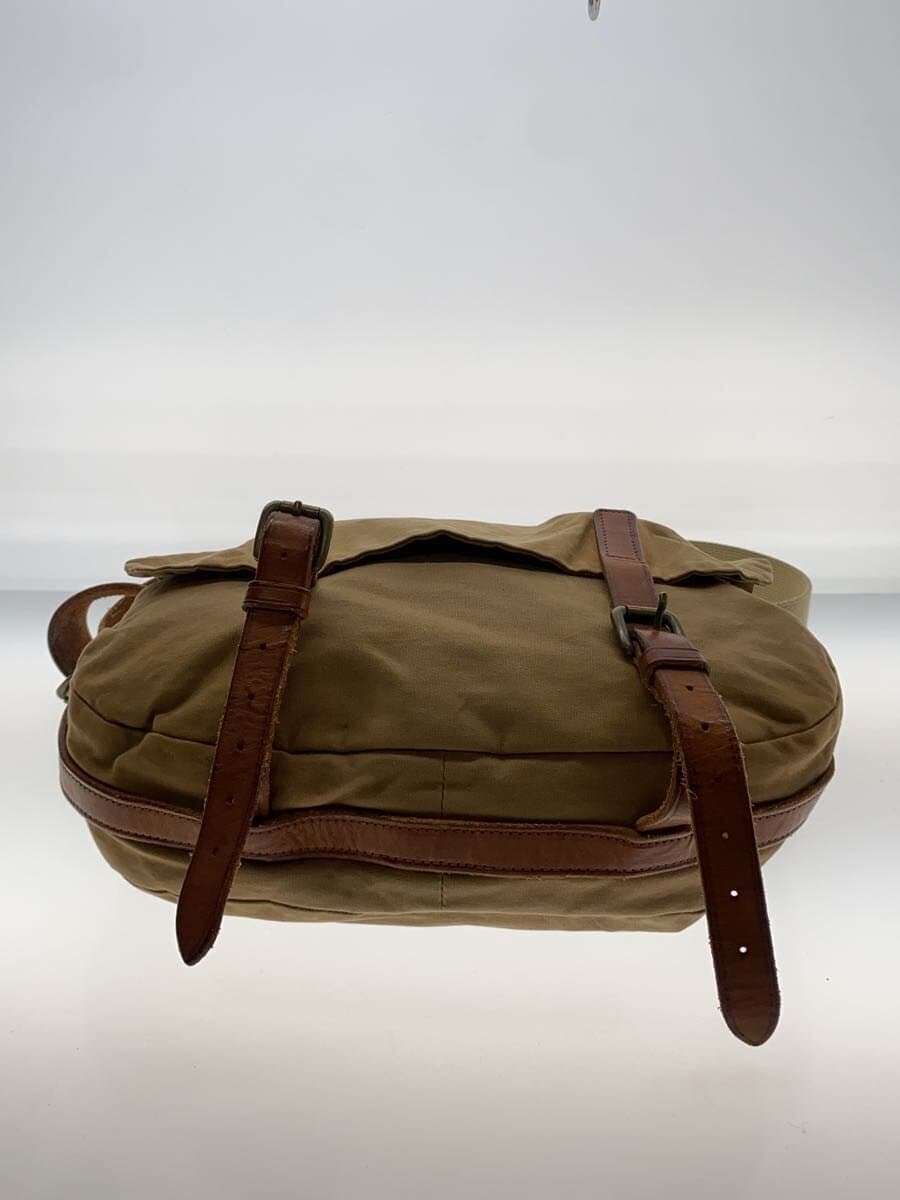 MIHARA YASUHIRO Archive Leather 0x Canvas 2WAY Shoulder Bag BEG 4