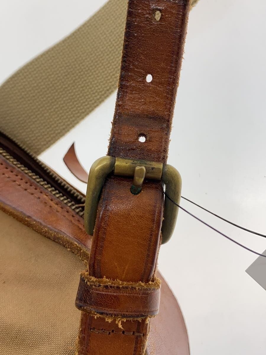 MIHARA YASUHIRO Archive Leather 0x Canvas 2WAY Shoulder Bag BEG 8