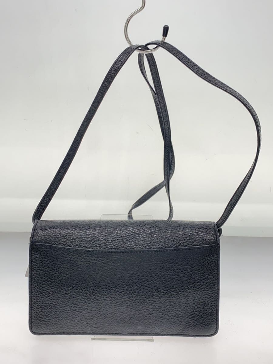 COACH Shoulder Bag Leather Black 3
