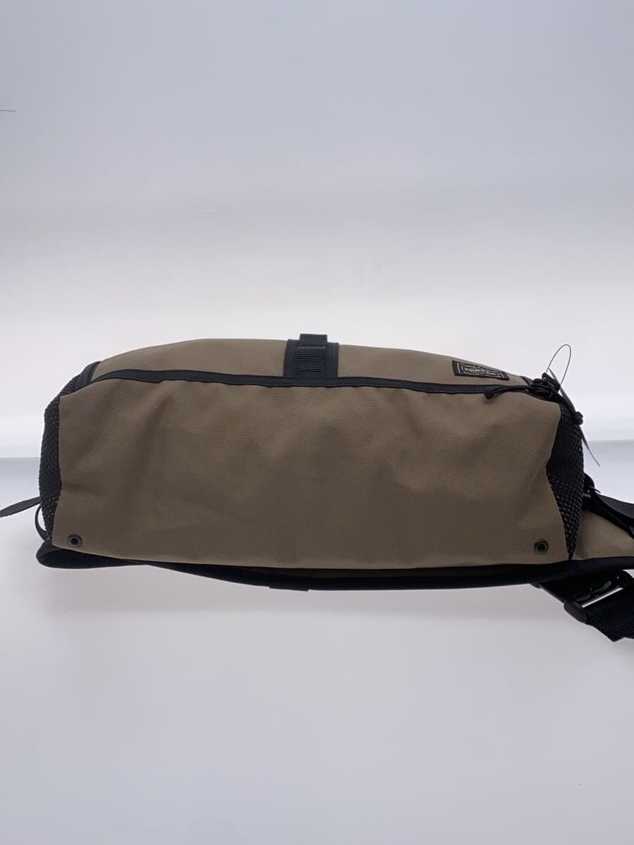 PORTER Waist Bag Nylon Brown Solid GRIP 4