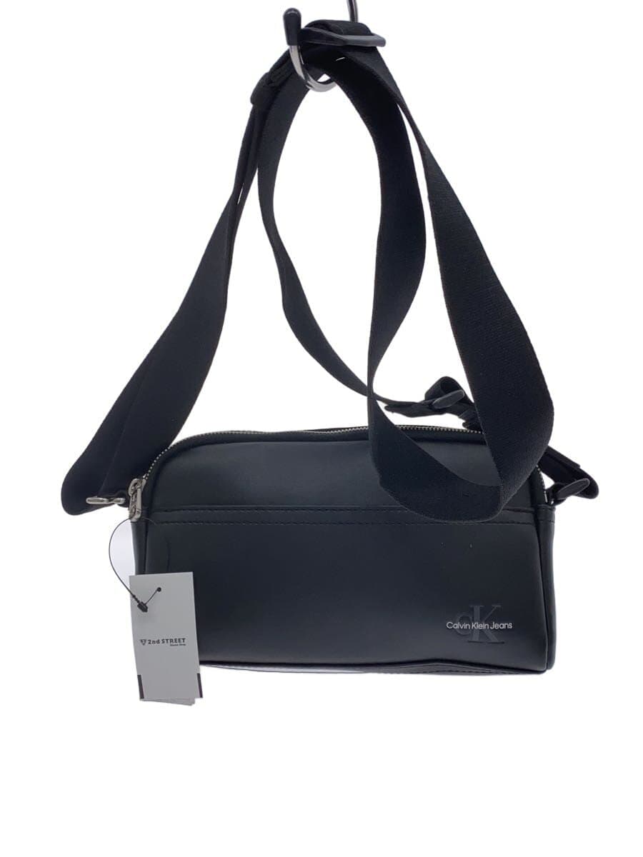 Calvin Klein shoulder bag leather black plain