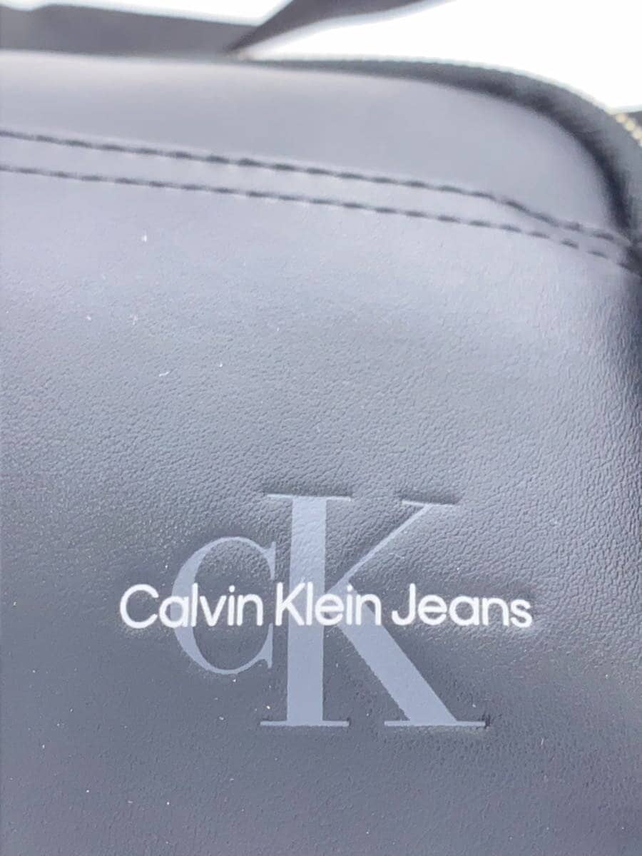 Calvin Klein shoulder bag leather black plain 5