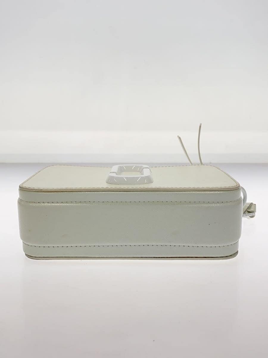 MARC BY MARC JACOBS Shoulder Bag Leather White Solid Color 4