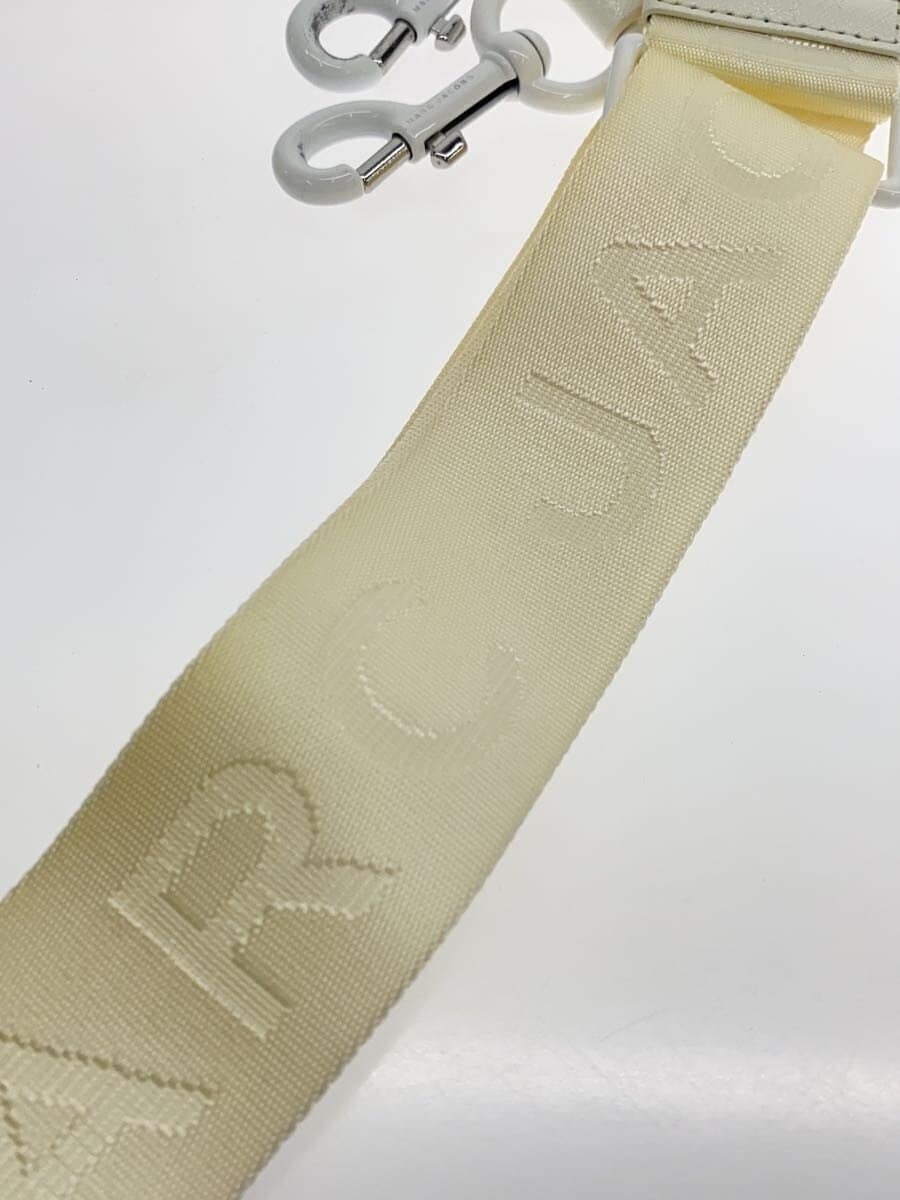 MARC BY MARC JACOBS Shoulder Bag Leather White Solid Color 9