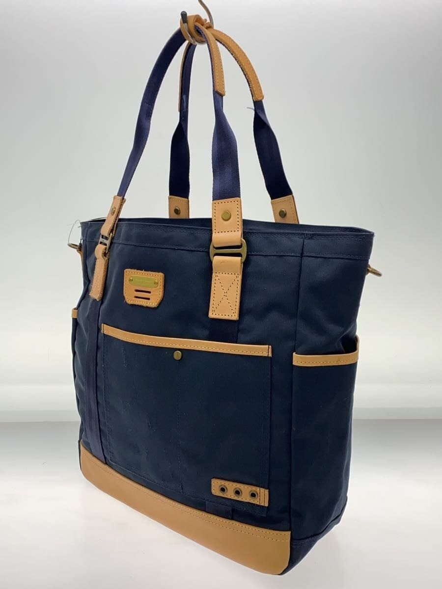 MASTERPIECE Tote Bag Nylon Navy Solid Color 2