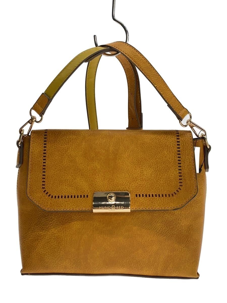 HUNDRED Shoulder Bag CML Solid Corner Wear With Stain Hardware Deteriorated