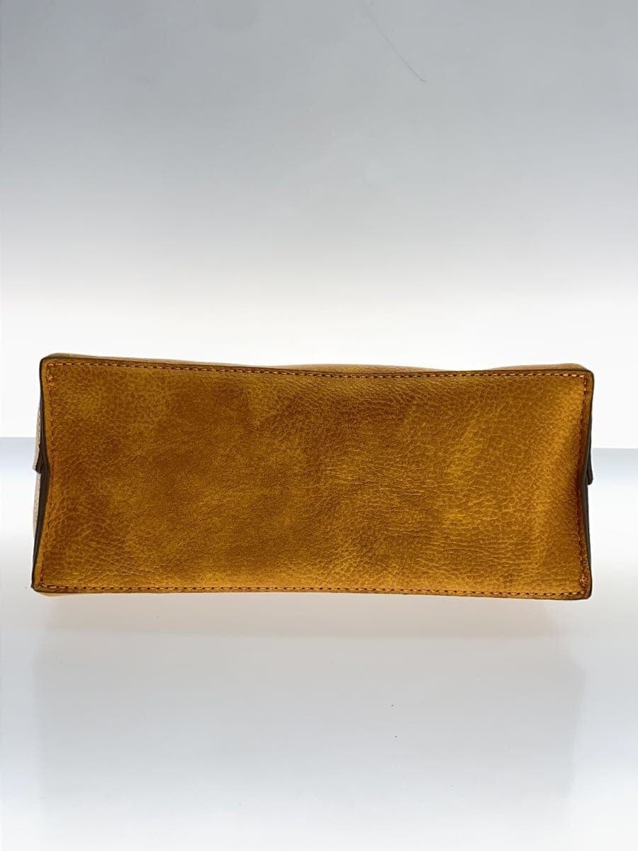 HUNDRED Shoulder Bag CML Solid Corner Wear With Stain Hardware Deteriorated 4