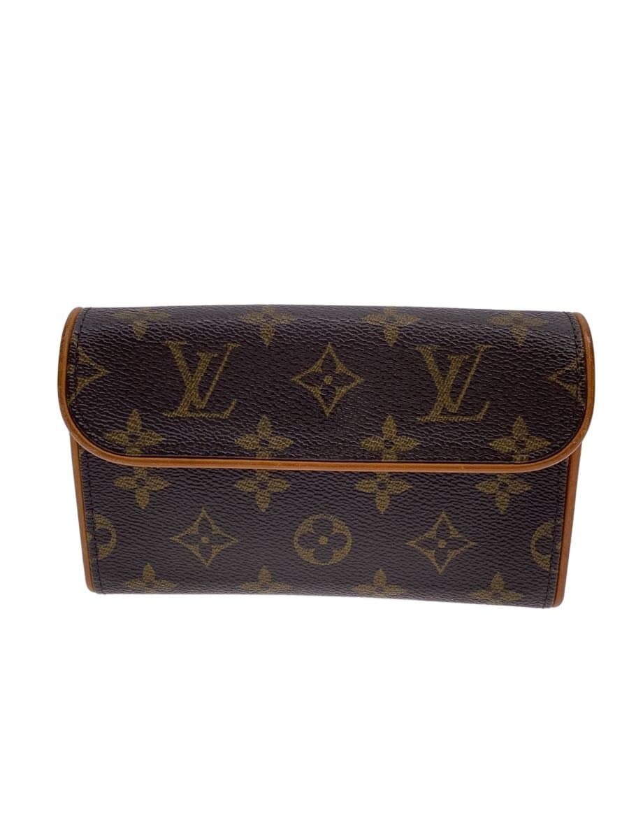 LOUIS VUITTON Pochette Florentine _Monogram Canvas PVC BRW
