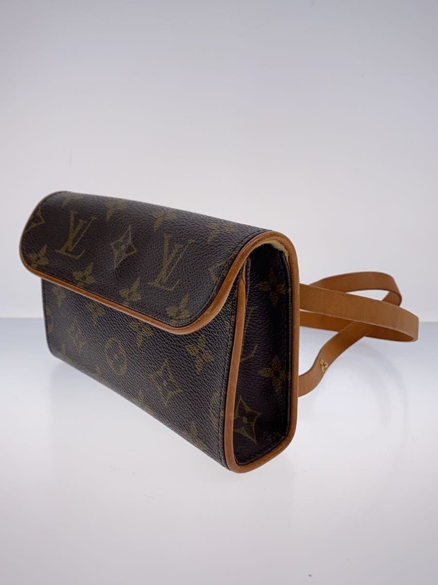 LOUIS VUITTON Pochette Florentine _Monogram Canvas PVC BRW 2