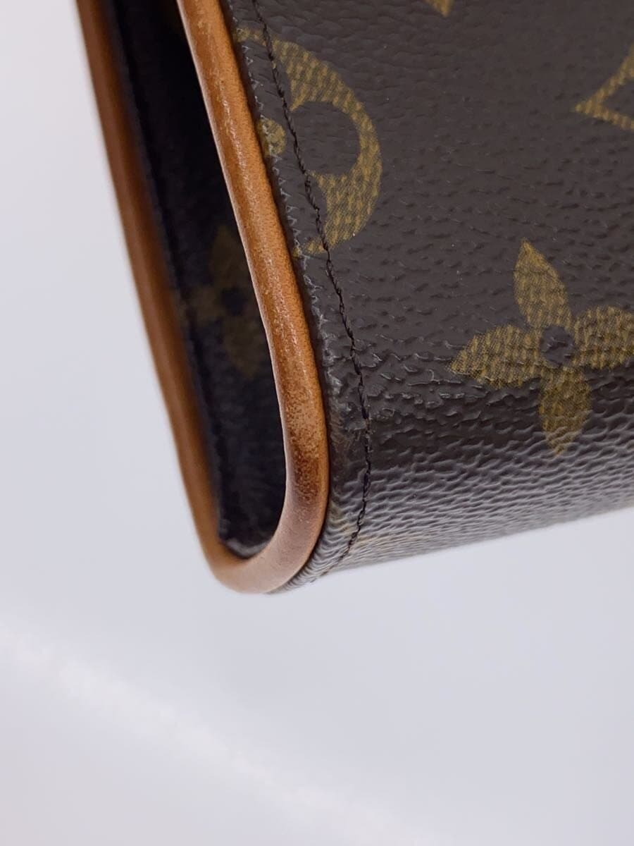 LOUIS VUITTON Pochette Florentine _Monogram Canvas PVC BRW 7