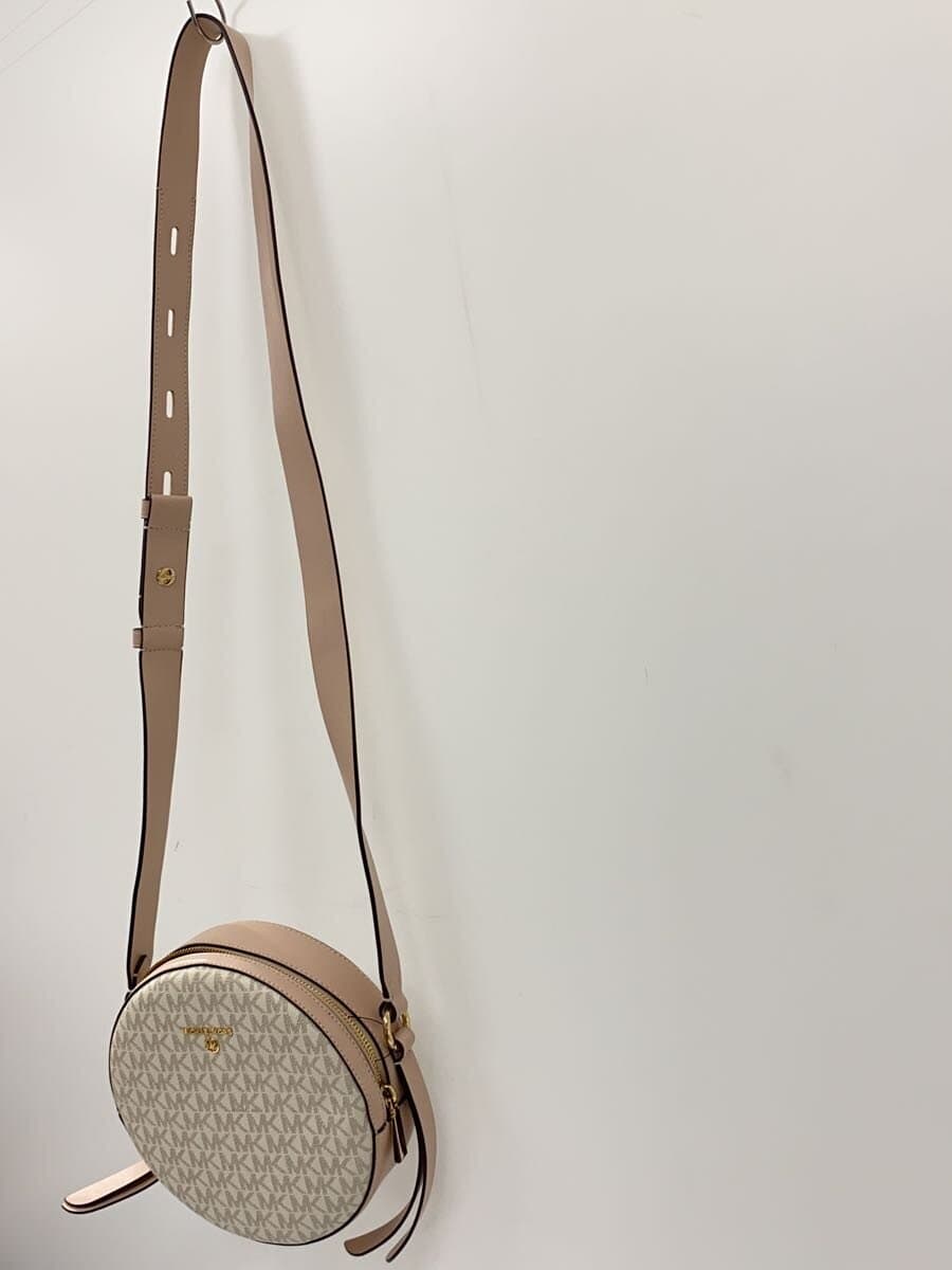 MICHAEL KORSMK Signature Medium Circle Crossbody Shoulder Bag PNK All Over Pattern 2
