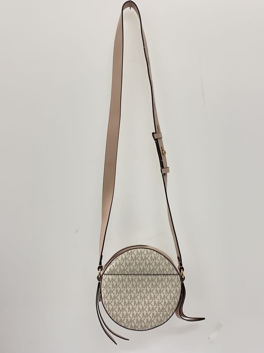 MICHAEL KORSMK Signature Medium Circle Crossbody Shoulder Bag PNK All Over Pattern 3