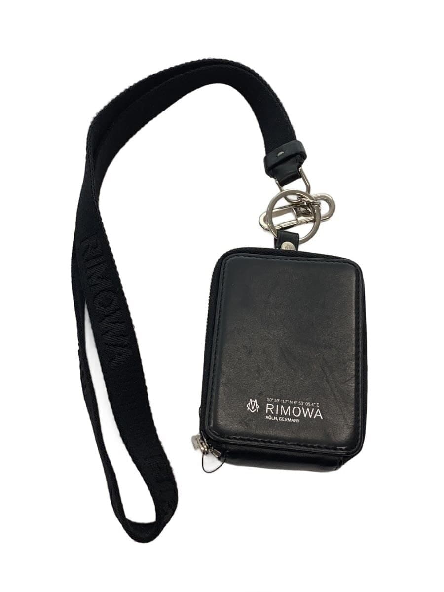 RIMOWA Shoulder Bag Leather BLK Wear With Stain Consider Condition