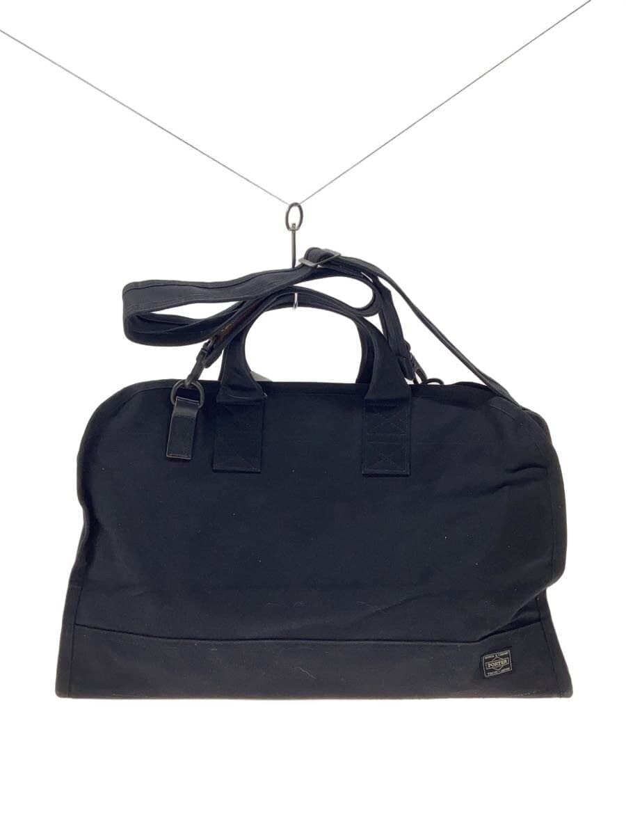 PORTER Boston Bag STAIN BOSTON BAG 2WAY Canvas BLK Plain