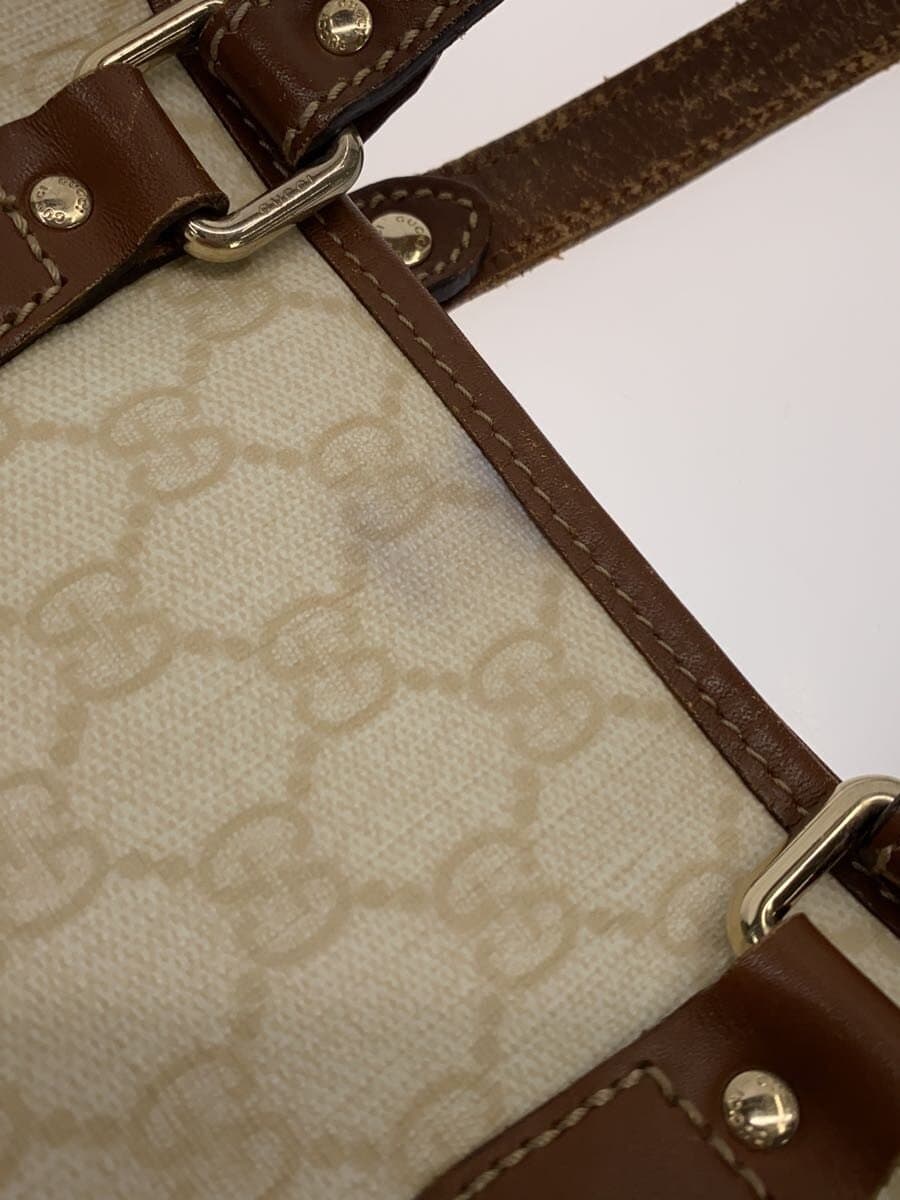 GUCCI Handbag PVC BEG All Over Pattern 189897 8