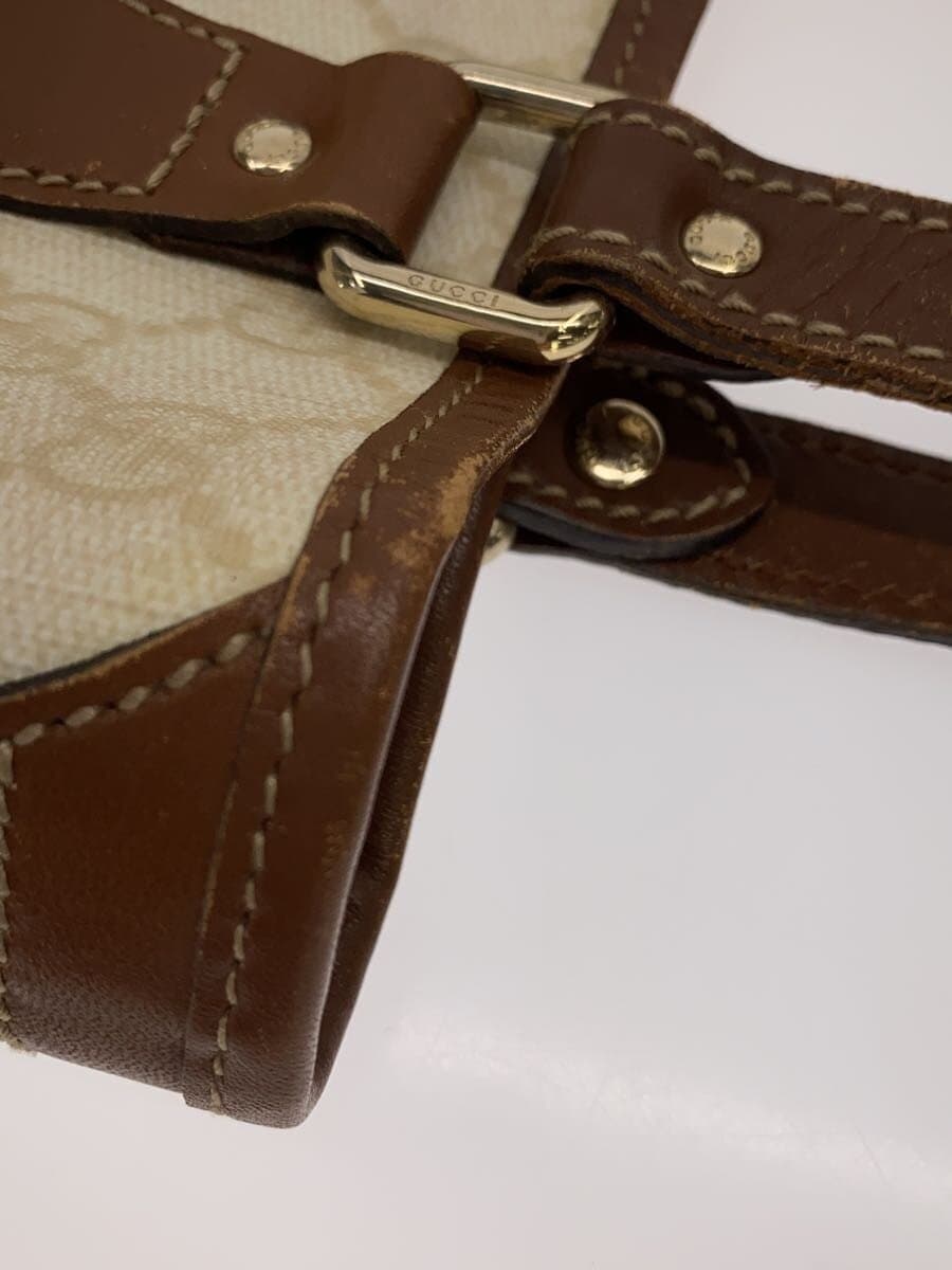 GUCCI Handbag PVC BEG All Over Pattern 189897 9