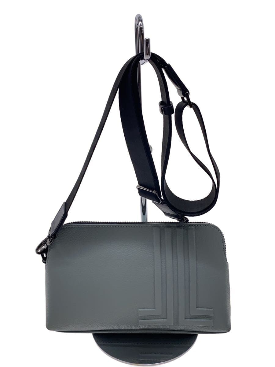 LANVIN en Bleu Sacoche Shoulder Pouch Shoulder Bag Blue Blue Solid