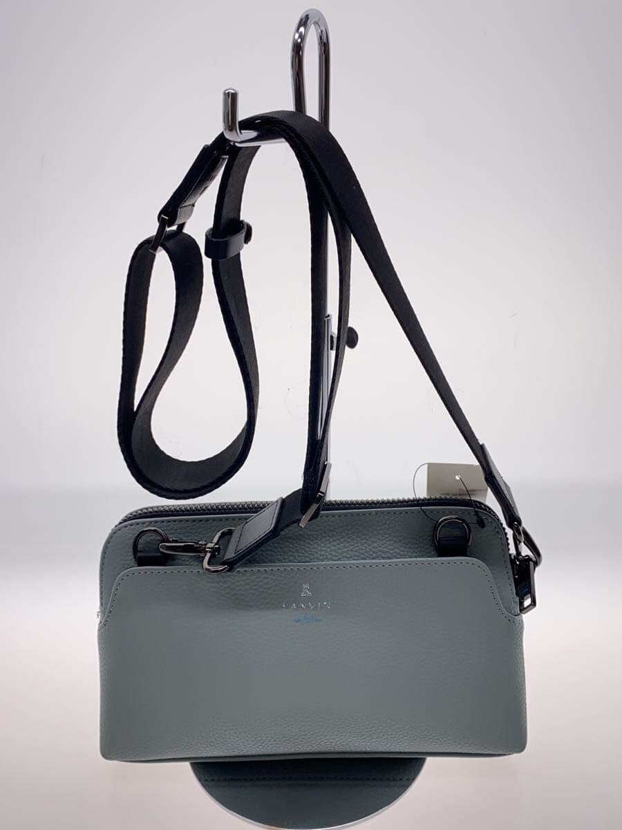 LANVIN en Bleu Sacoche Shoulder Pouch Shoulder Bag Blue Blue Solid 3