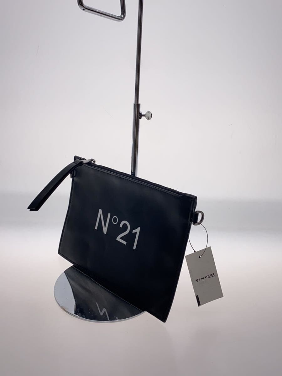 N21(numero ventuno)Front Logo Clutch Bag Mini Pouch Second Bag Black Black 2