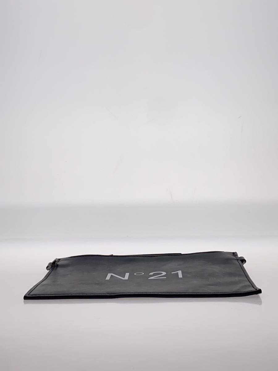 N21(numero ventuno)Front Logo Clutch Bag Mini Pouch Second Bag Black Black 4
