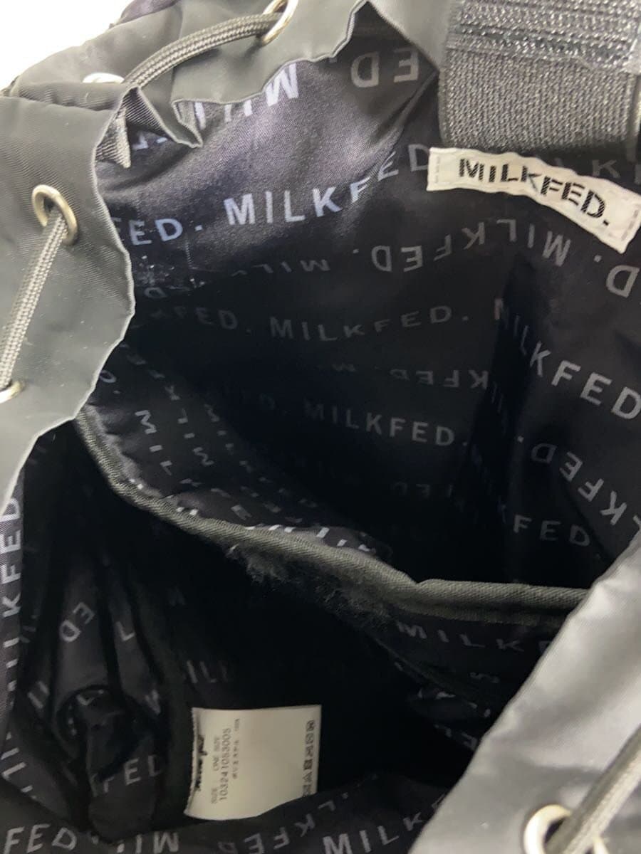 MILK FED. Backpack Backpack Logo Plate Polyester BLK 103241053005 9