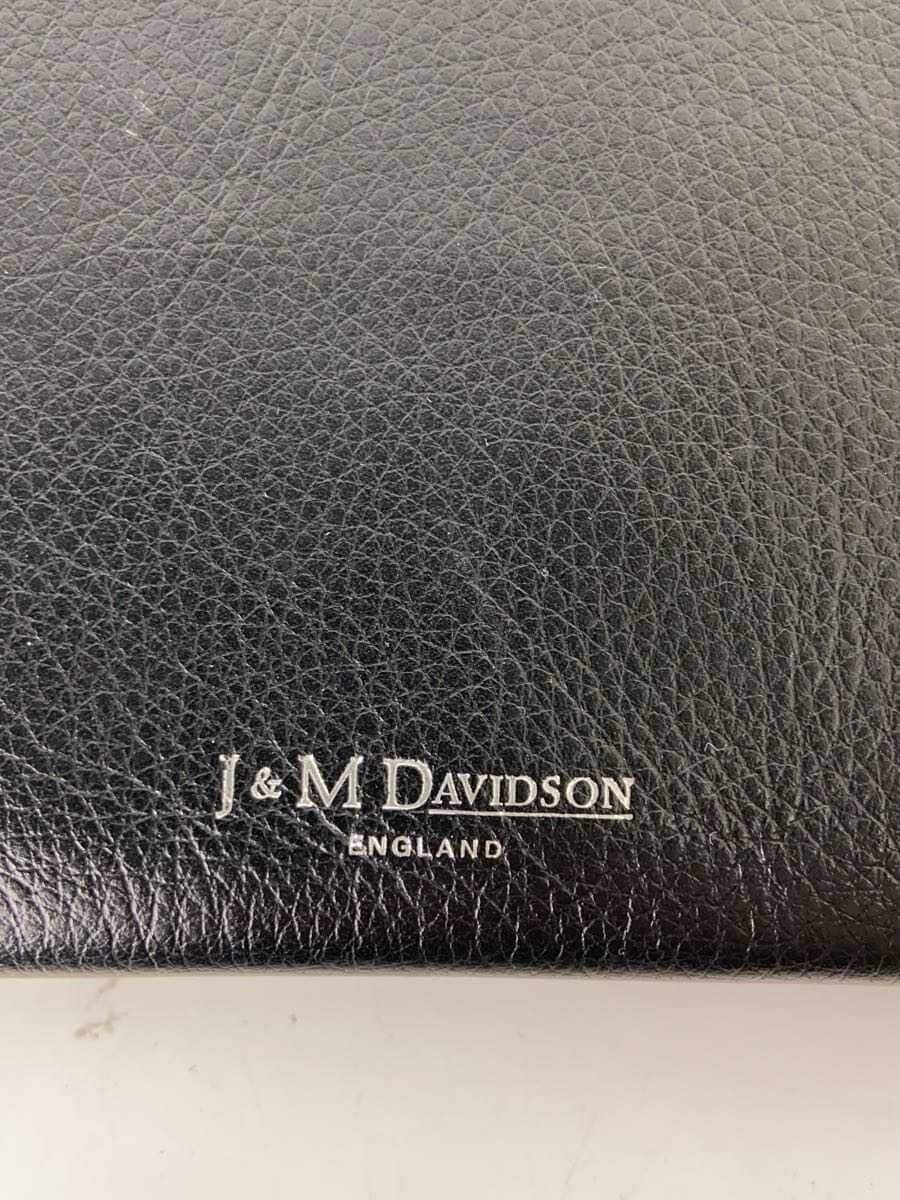 J&M DAVIDSON Shoulder Bag Leather Black Studs Travel Pouch 5