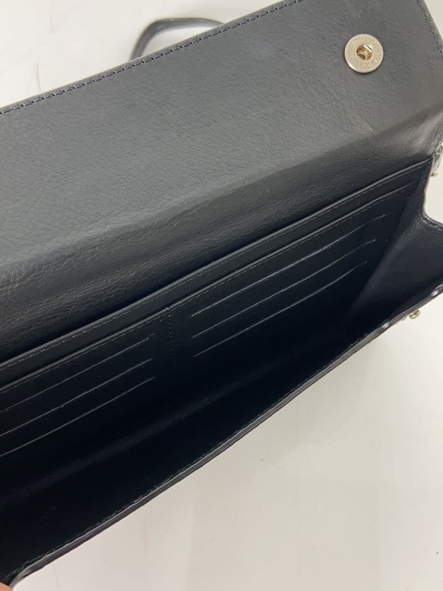 J&M DAVIDSON Shoulder Bag Leather Black Studs Travel Pouch 6