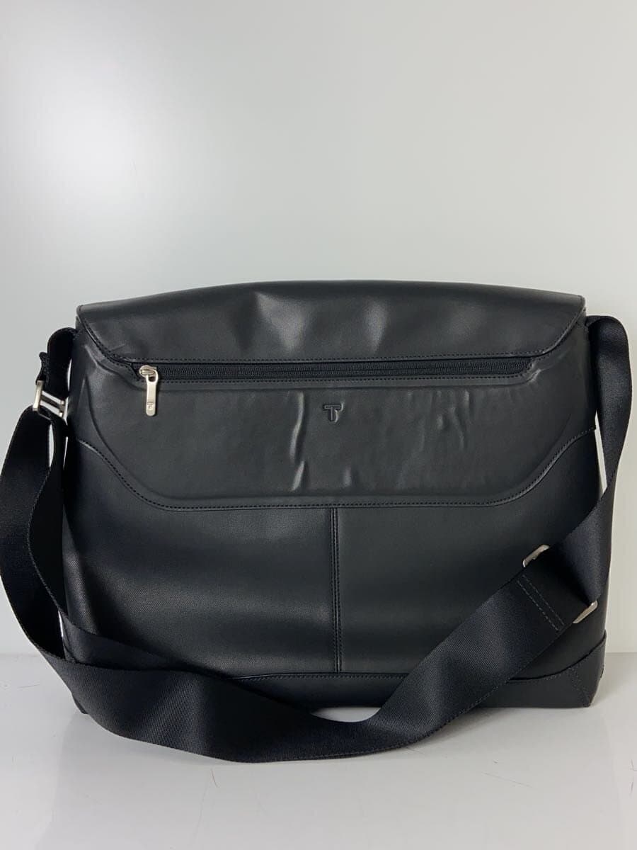 TUMI Bag Leather BLK 2948D TRACK MESSENGER BAG Truck Messenger Bag 3
