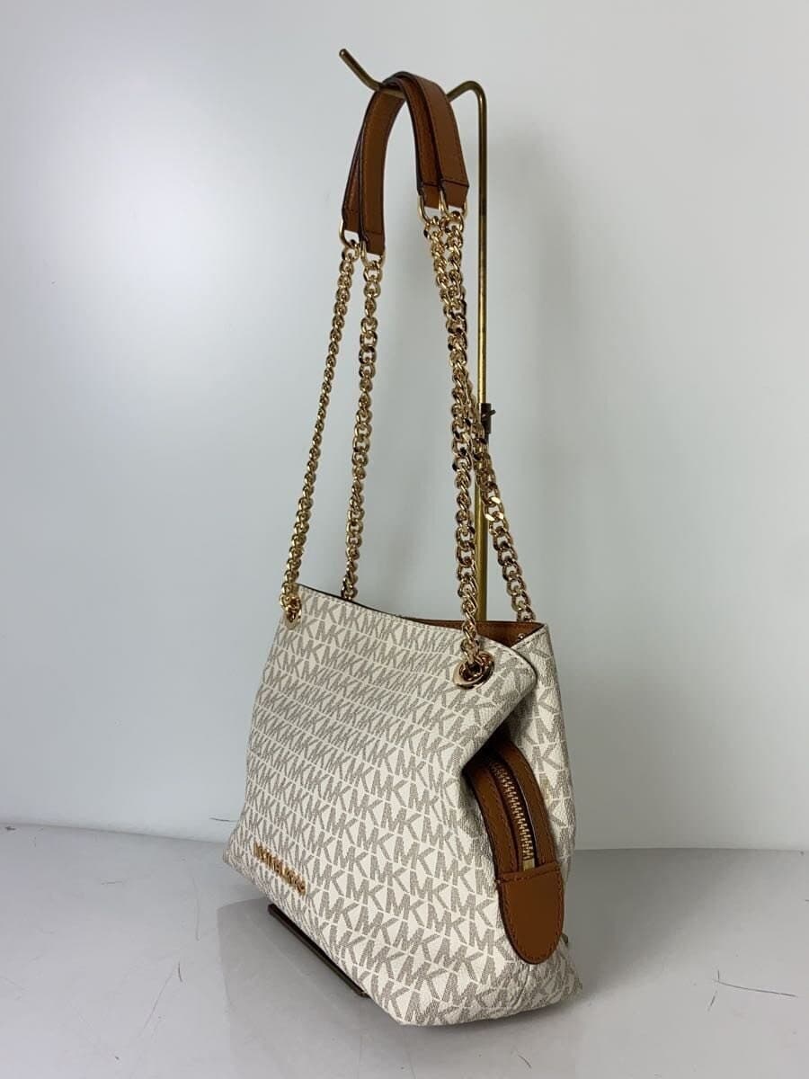 MICHAEL KORS Shoulder Bag Chain Bag Leather WHT 35S9GTTM2B 2