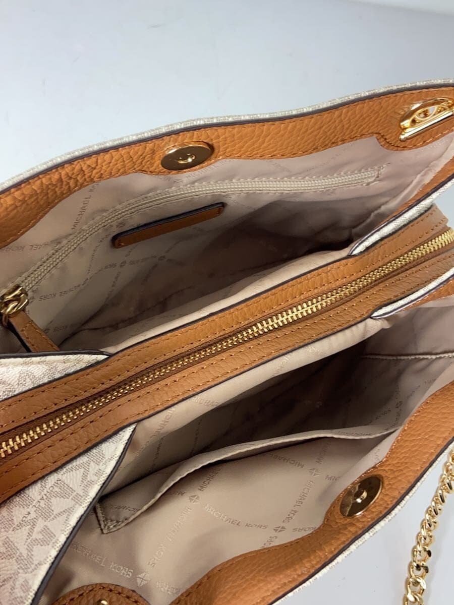 MICHAEL KORS Shoulder Bag Chain Bag Leather WHT 35S9GTTM2B 6