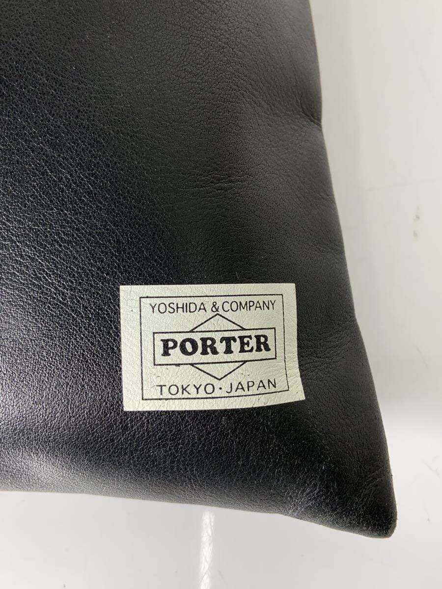 PORTER Shoulder Bag Drawstring EASE Ease DRAWSTRING Leather BLK 028-0504 5