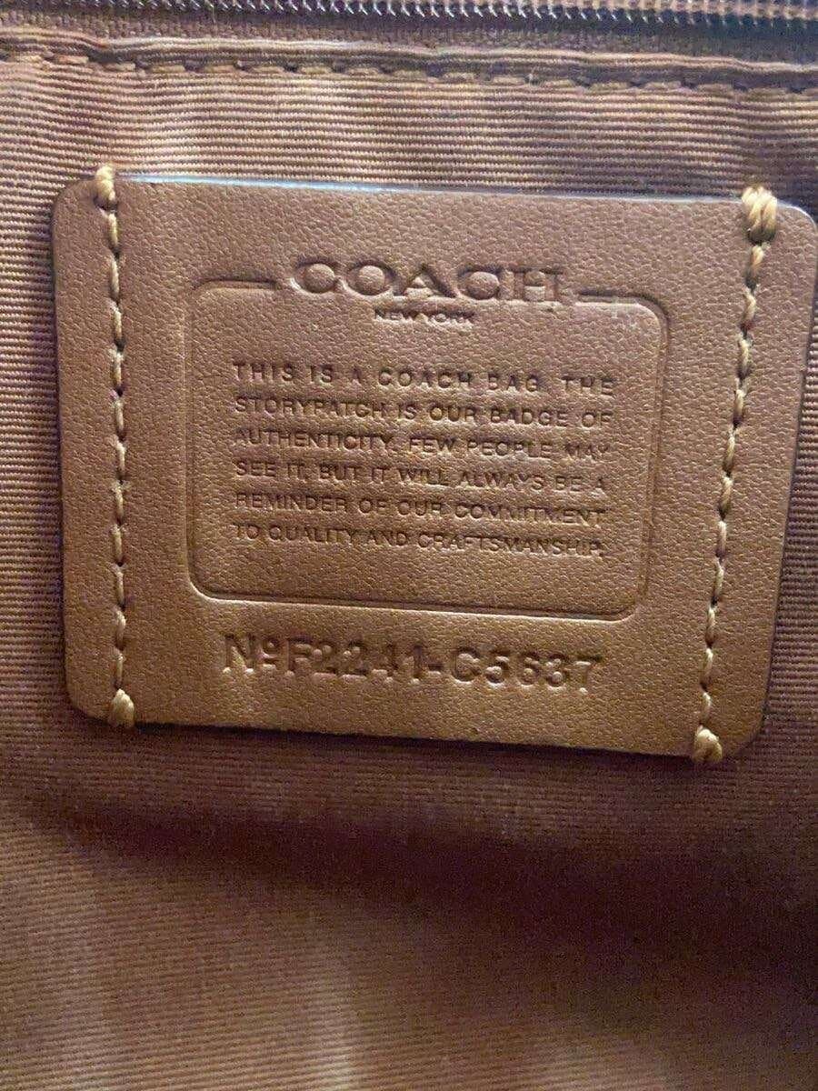 COACH Handbag Canvas Dempsey C5637 Shoulder Bag 2-Way Signature 5