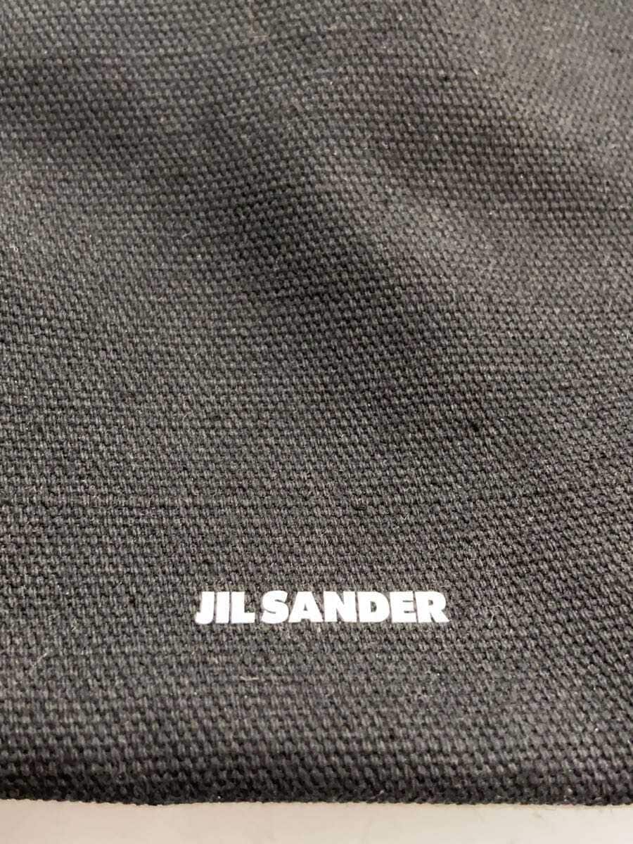 JIL SANDER handbag canvas BLK plain DUMPING BUCKET BAG drawstring 7