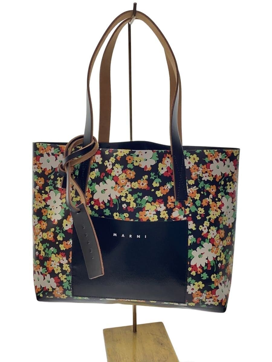 MARNI Tote Bag BLK Floral