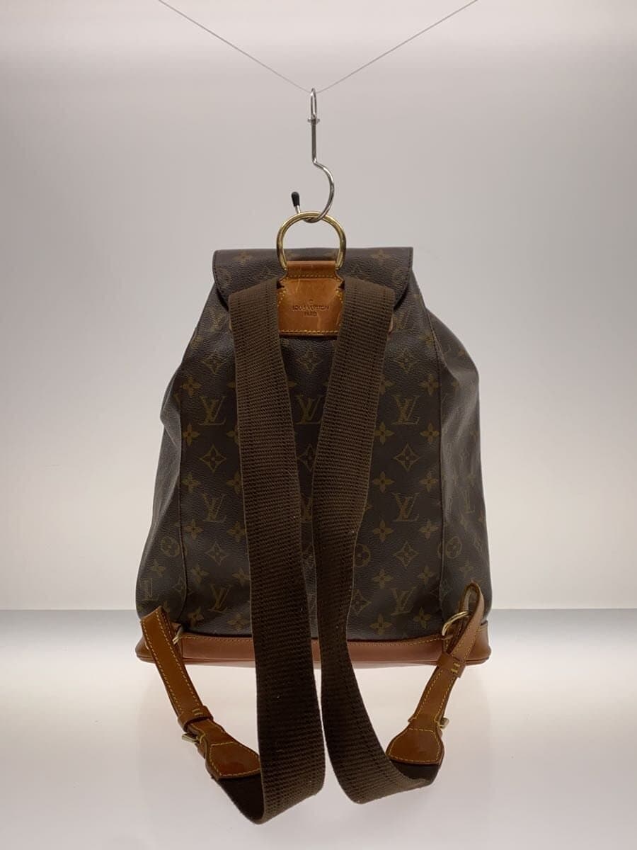 LOUIS VUITTON Montsouris _Monogram Canvas PVC BRW 3