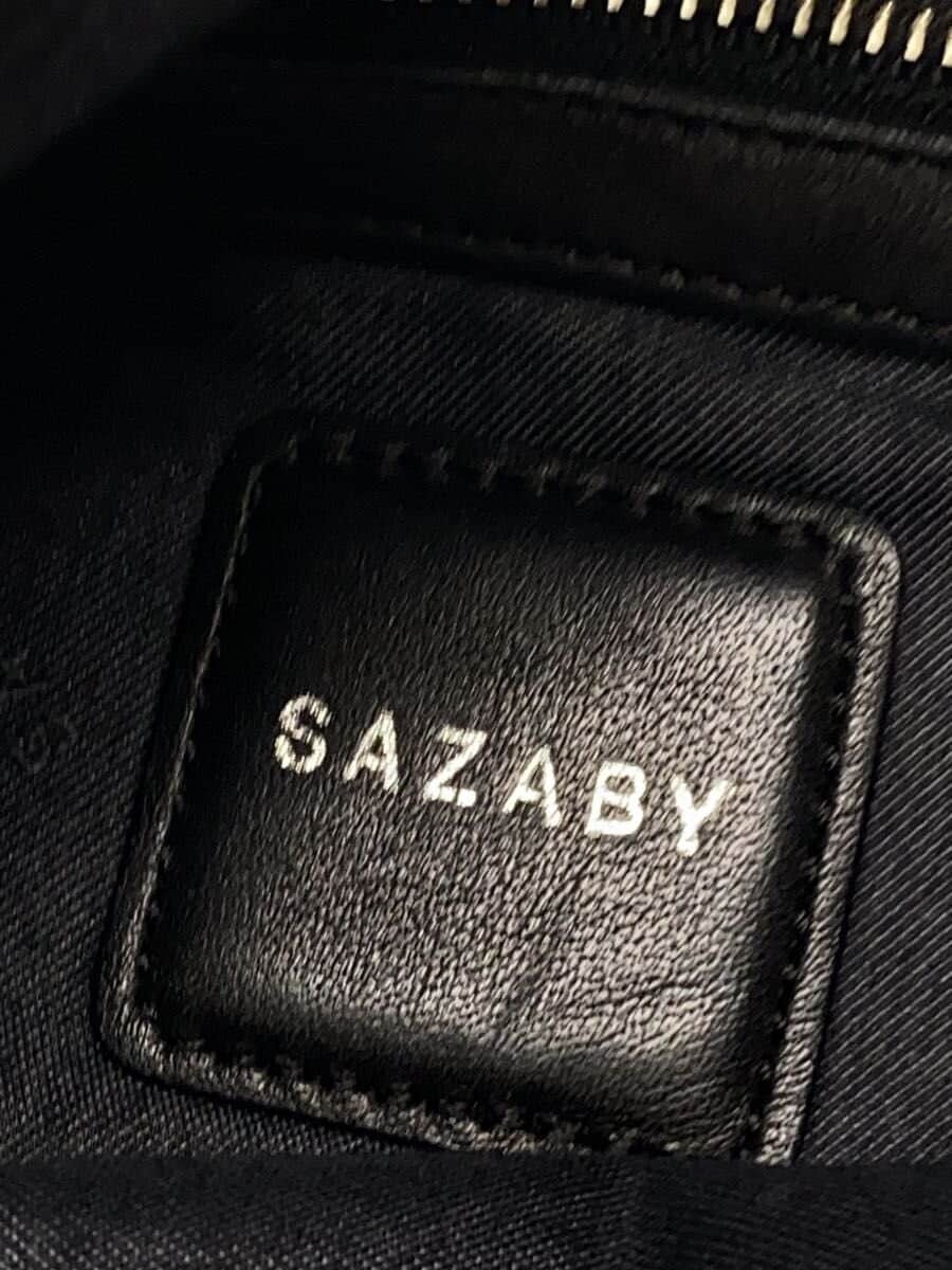 SAZABY Handbag Leather BLK Solid 5