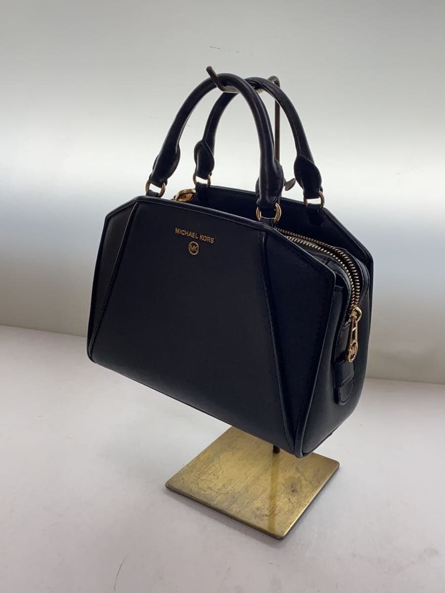 MICHAEL KORS Shoulder Bag Leather BLK AC-2106 2