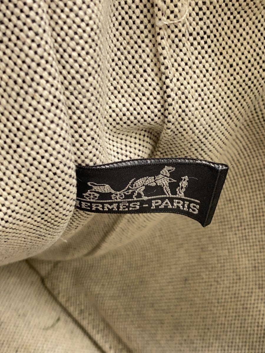 HERMES Tote Bag Cotton GRY Consider Condition 5