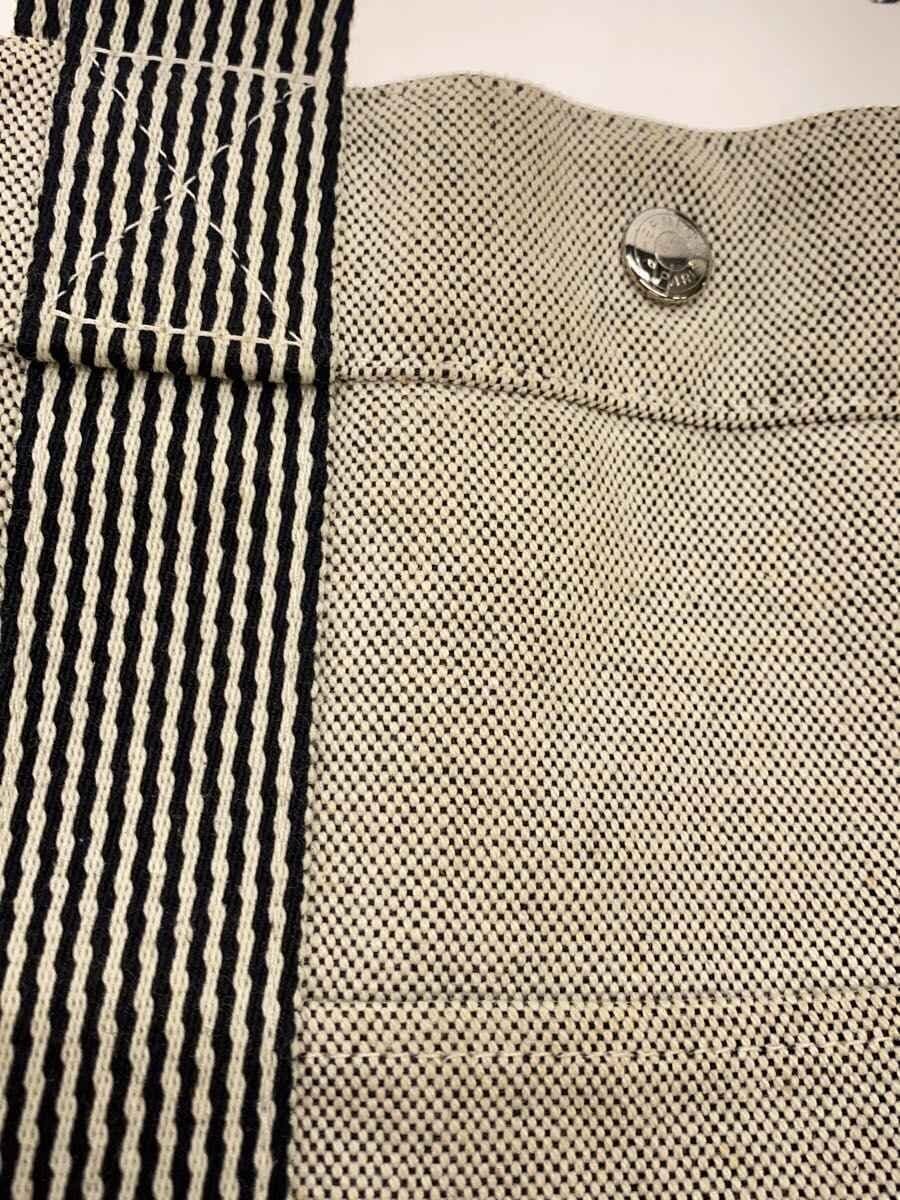HERMES Tote Bag Cotton GRY Consider Condition 9