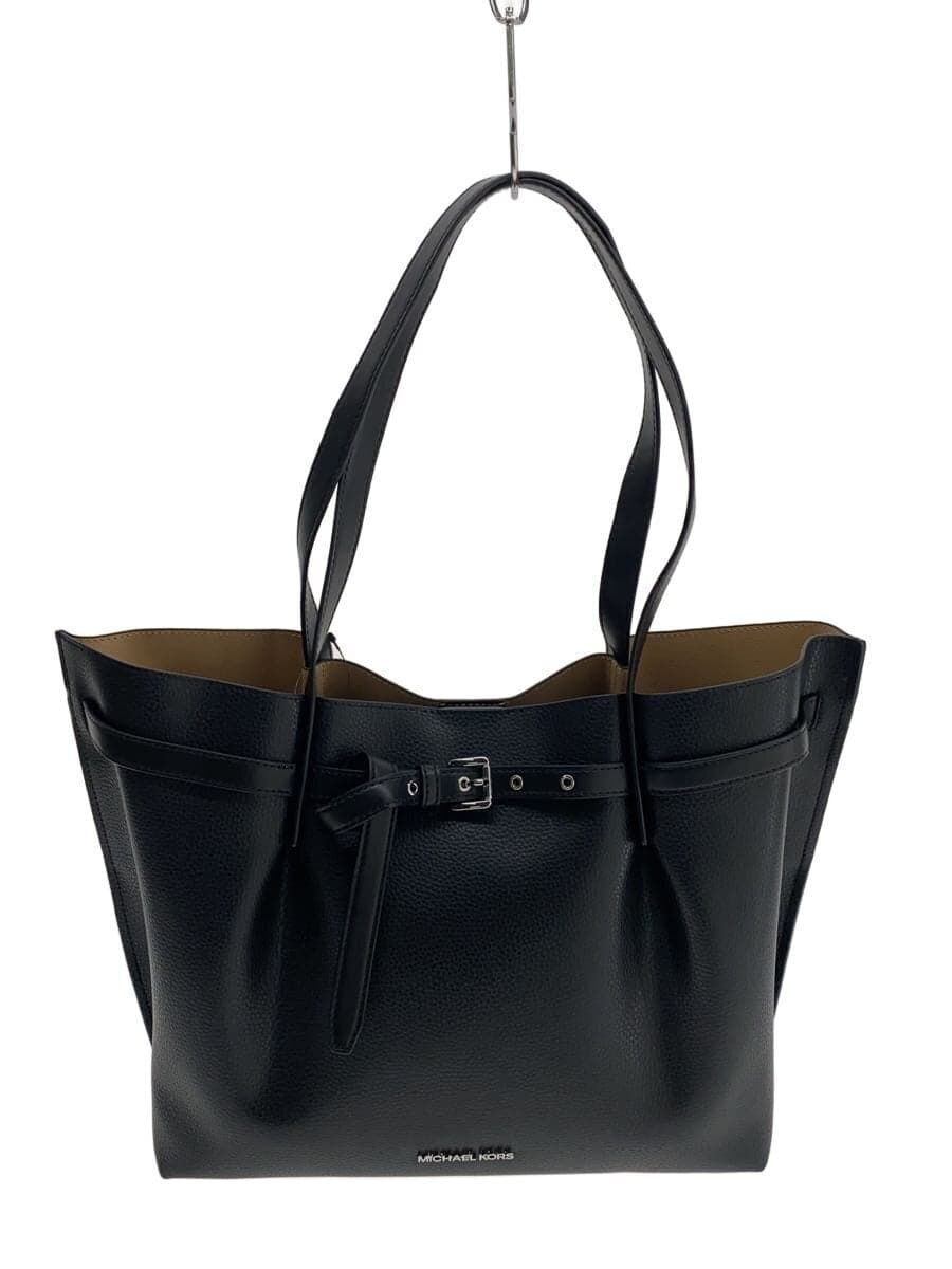 MICHAEL KORS Tote Bag Leather BLK Solid NB-2404