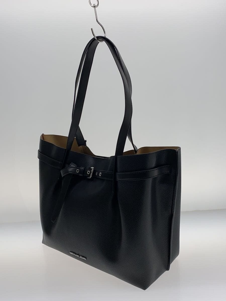 MICHAEL KORS Tote Bag Leather BLK Solid NB-2404 2