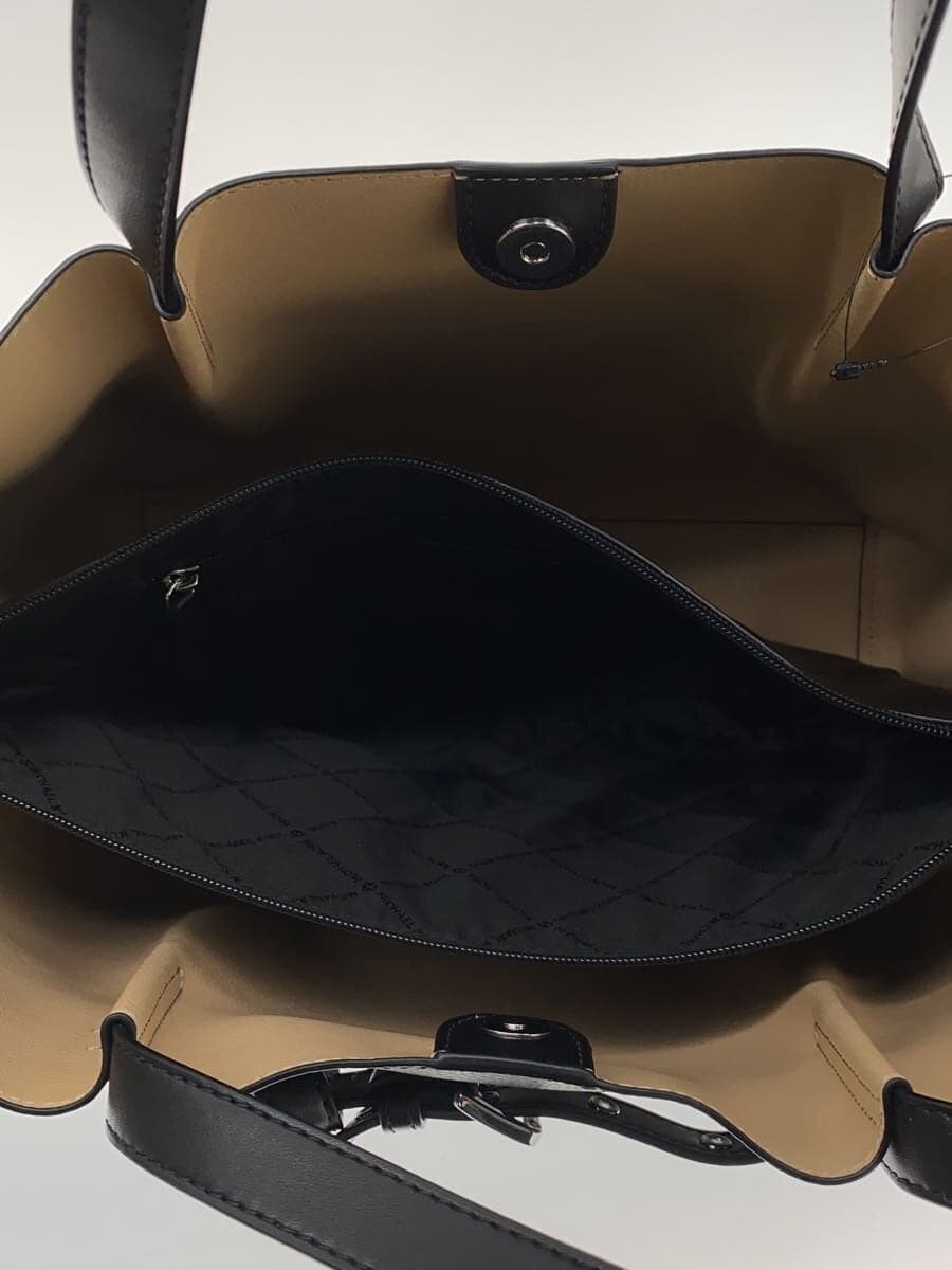 MICHAEL KORS Tote Bag Leather BLK Solid NB-2404 6