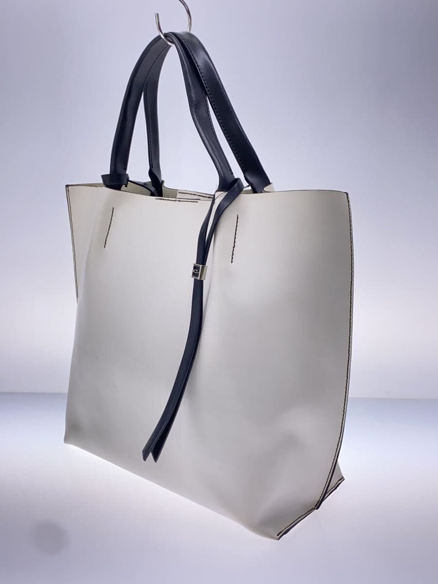 GIANNI CHIARINI Tote Bag Leather WHT 2