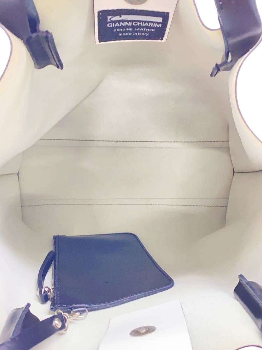 GIANNI CHIARINI Tote Bag Leather WHT 6