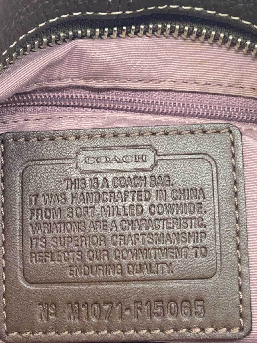 COACH Shoulder Bag Leather BRW F15065 5