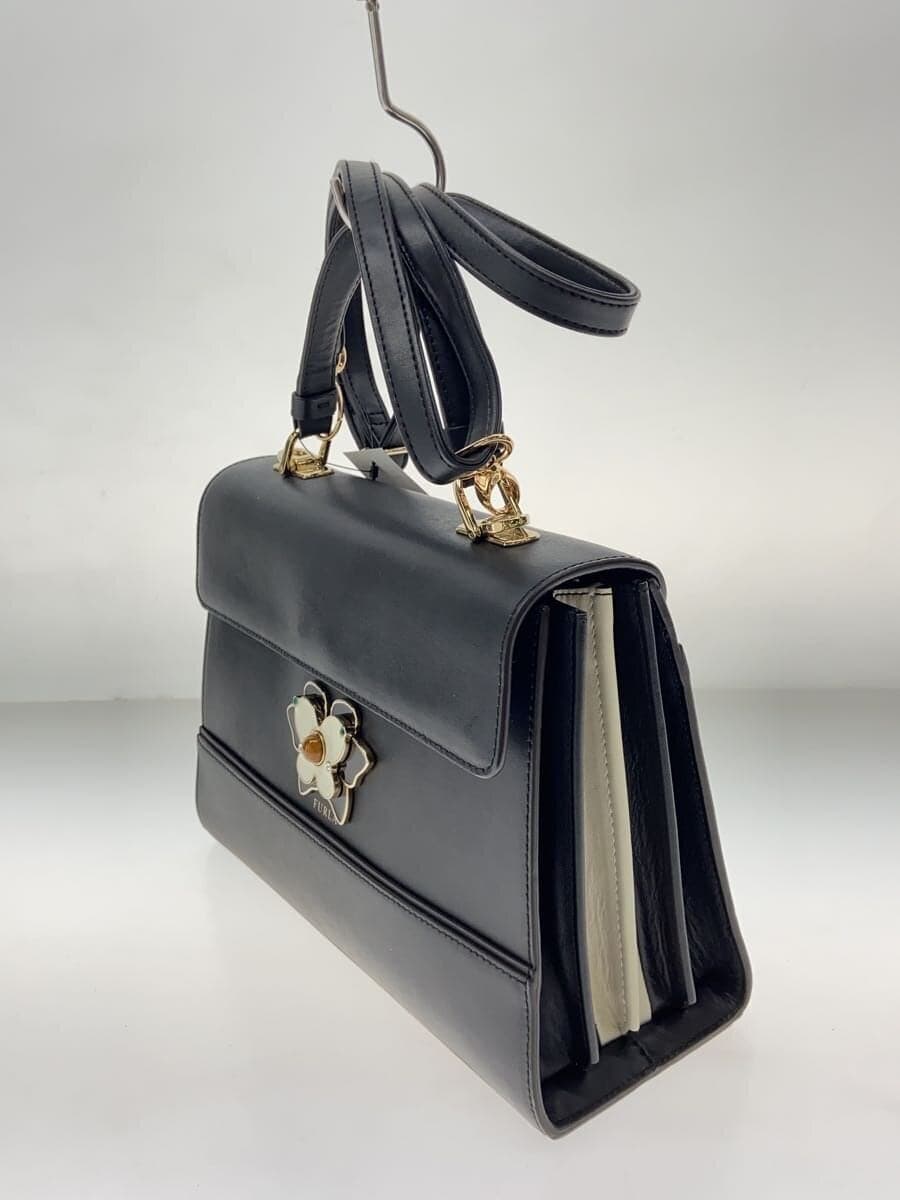 FURLA Shoulder Bag Leather BLK 2