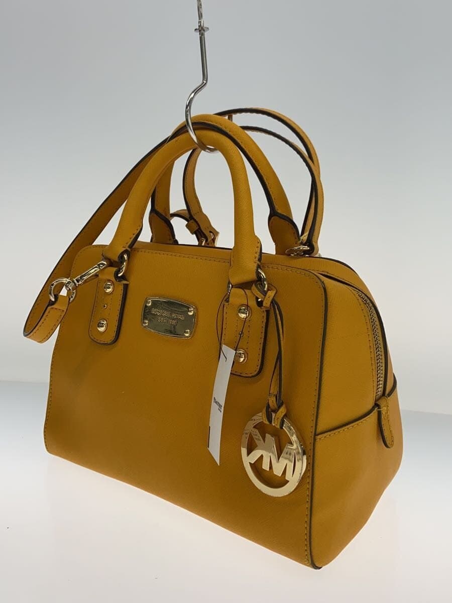 MICHAEL KORS Handbag Leather YLW Solid 35S3GSA1L 2
