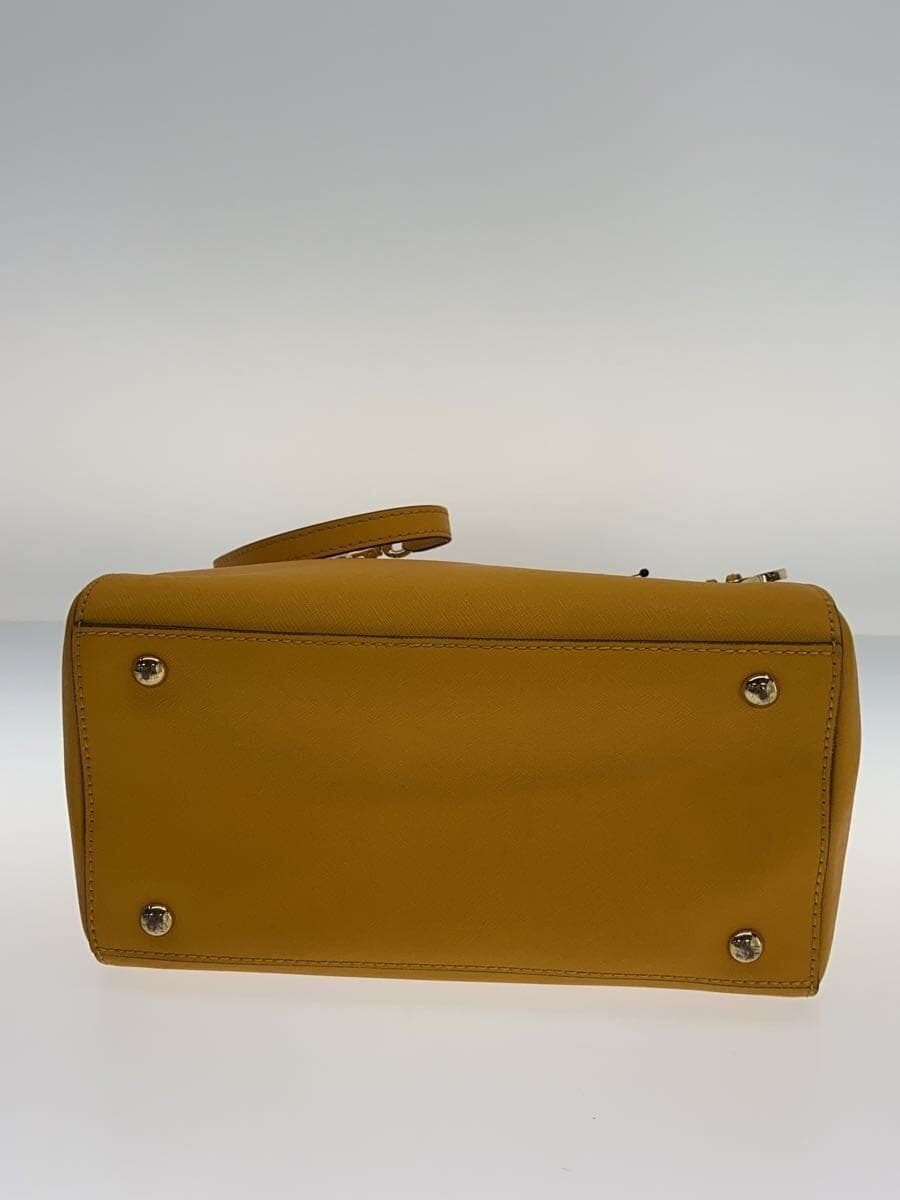 MICHAEL KORS Handbag Leather YLW Solid 35S3GSA1L 4