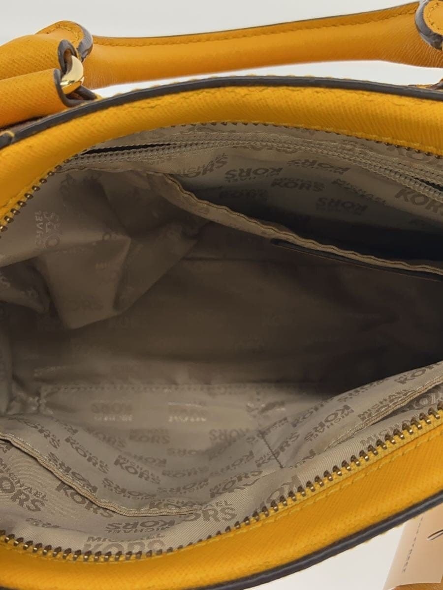 MICHAEL KORS Handbag Leather YLW Solid 35S3GSA1L 6