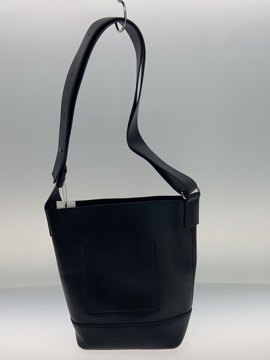 Other Brand Shoulder Bag Leather BLK Solid 3